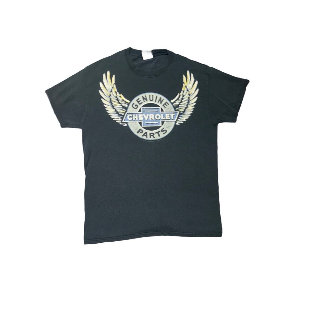 Genuine Chevrolet Parts T-Shirt Mens Size Medium Joe Blow Tee Wings Black GM Car